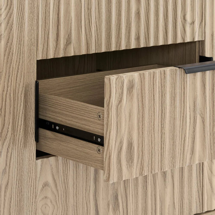 Evie Sideboard with Drawers - Black