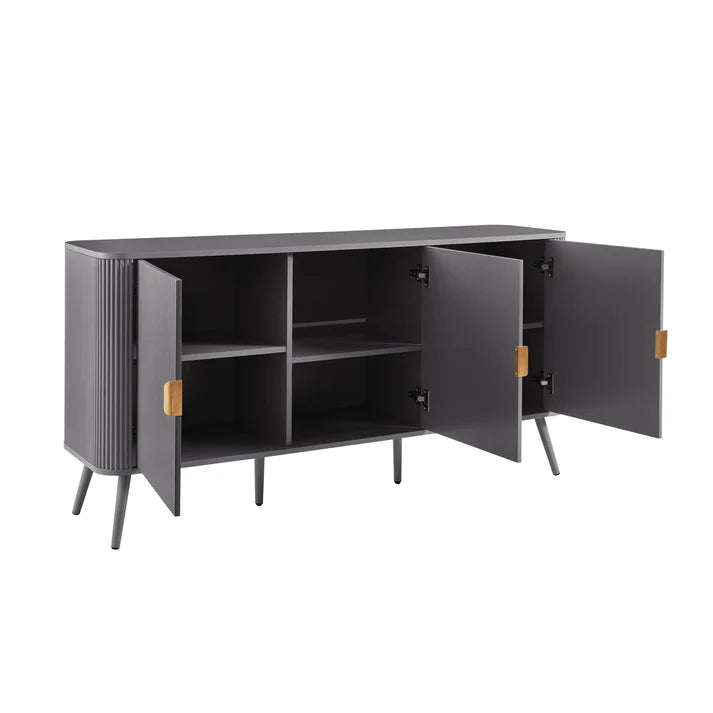 Selin Solid Wood 3-Door Sideboard | Mamta Handicraft