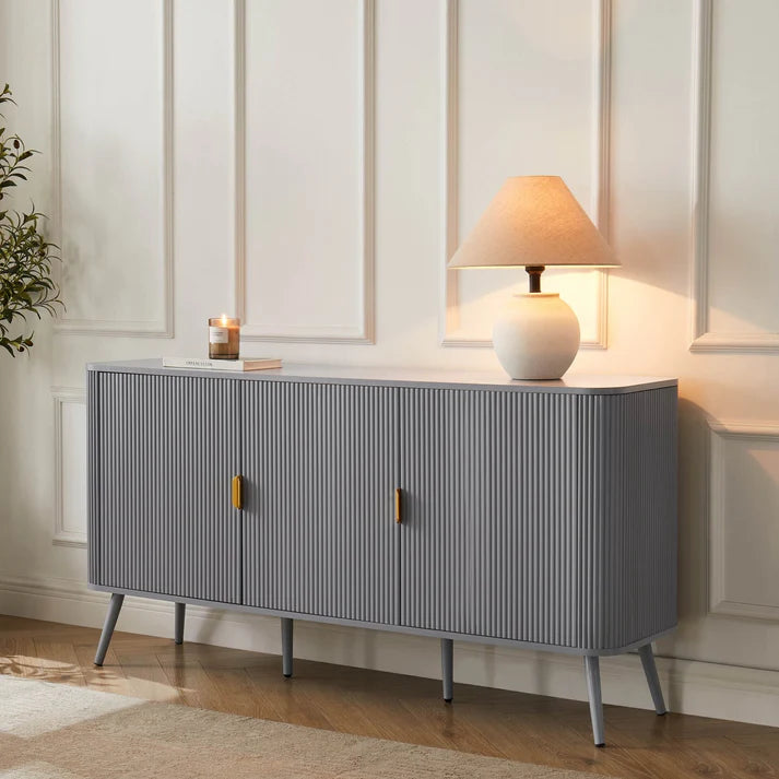 Selin Solid Wood 3-Door Sideboard | Mamta Handicraft