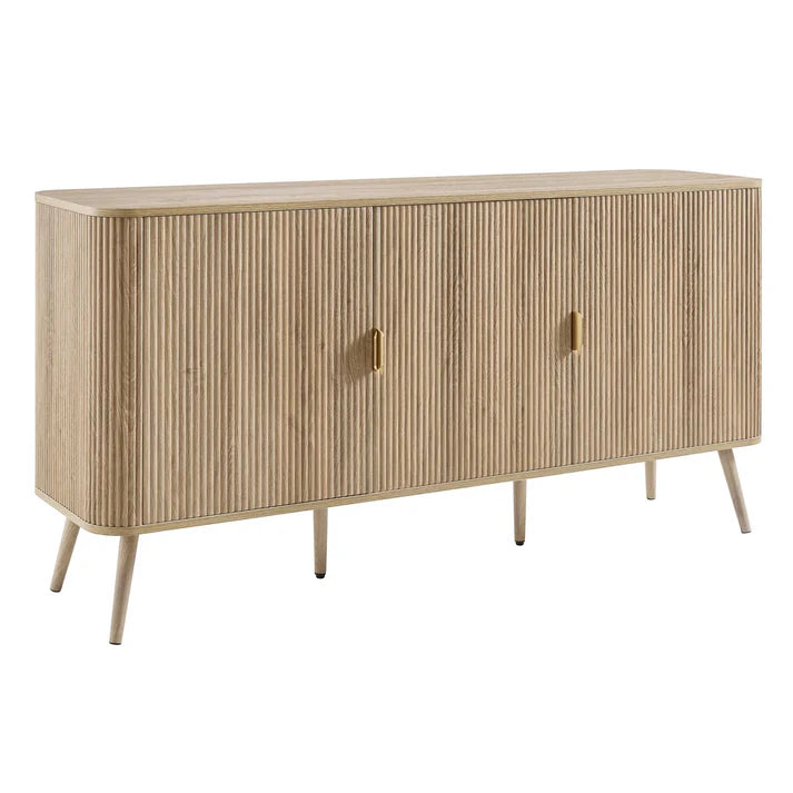 Selin Solid Wood 3-Door Sideboard | Mamta Handicraft