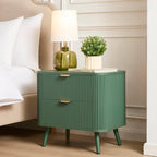 Selin Solid Wood 2-Drawer Bedside Table | Mamta Handicraft