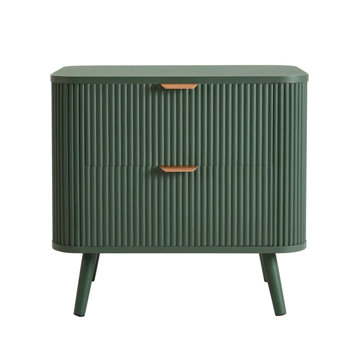 Selin Solid Wood 2-Drawer Bedside Table | Mamta Handicraft