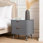 Selin Solid Wood 2-Drawer Bedside Table | Mamta Handicraft