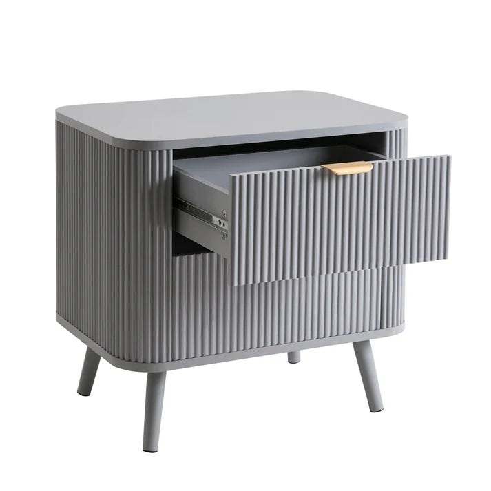 Selin Solid Wood 2-Drawer Bedside Table | Mamta Handicraft