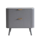 Selin Solid Wood 2-Drawer Bedside Table | Mamta Handicraft