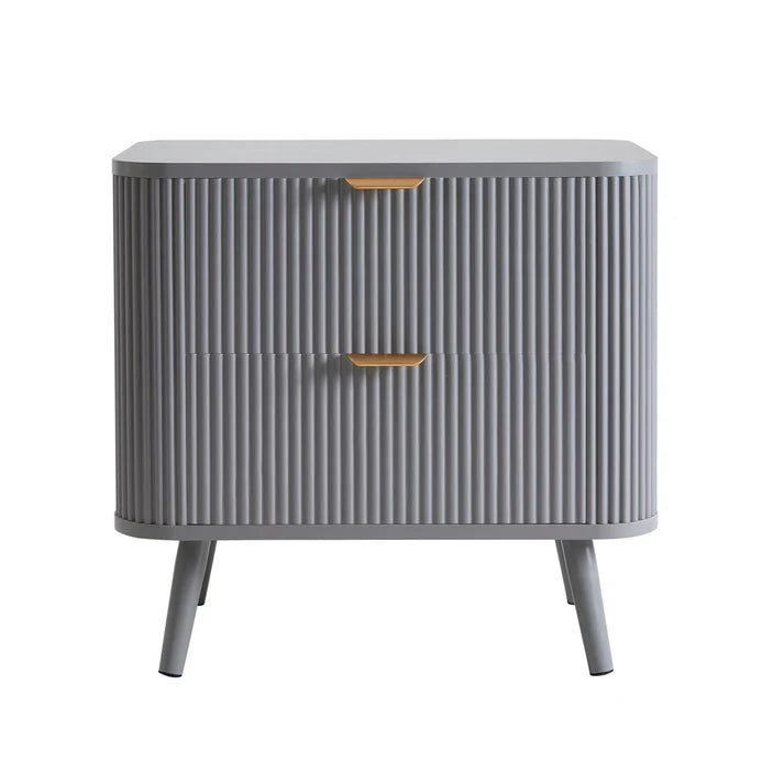 Selin Solid Wood 2-Drawer Bedside Table | Mamta Handicraft