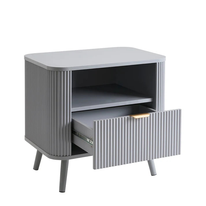 Selin Solid Wood 1-Drawer Nightstand | Mamta Handicraft