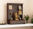 Vaishnav Heritage Solid Wood Home Temple Ornate Back Panel | Mamta Handicraft