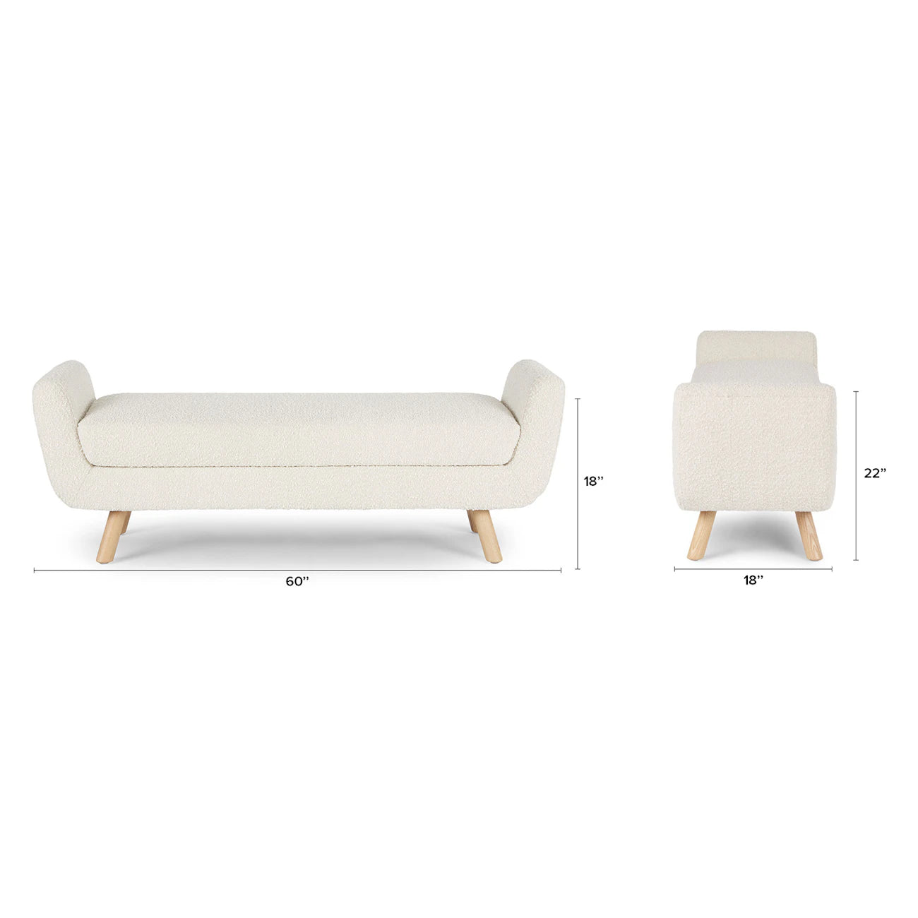 Gabriola 60" Bench