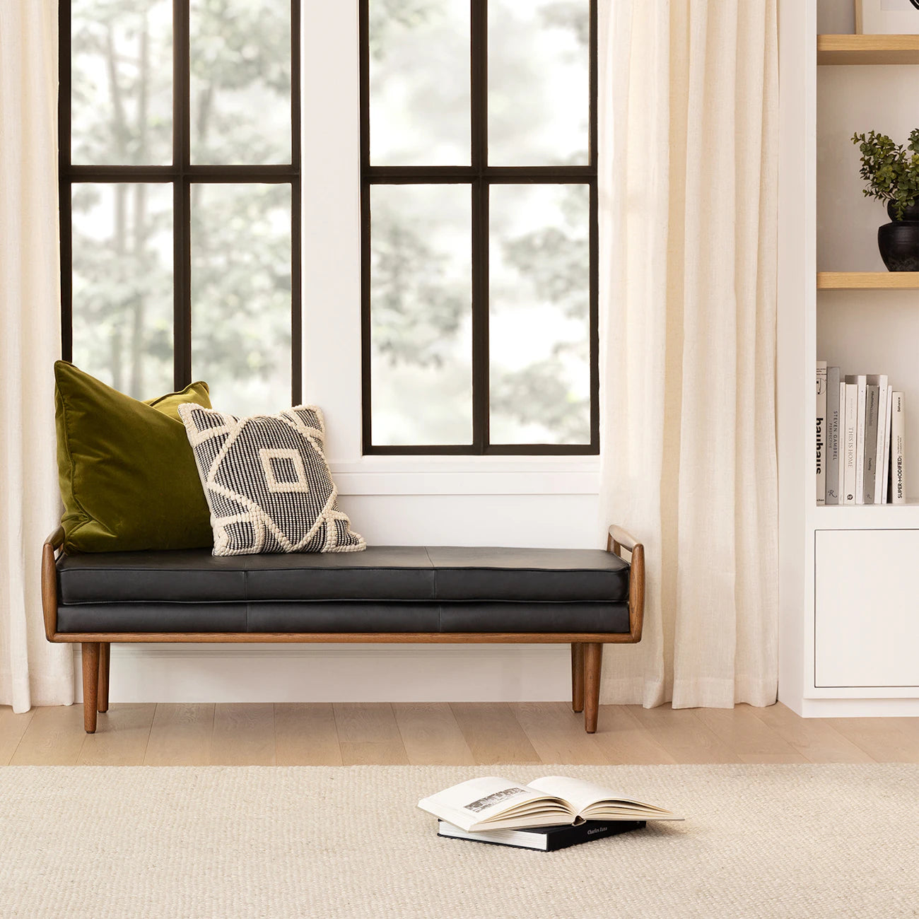 Solid Wood Upholstered Bench | Mamta Handicraft