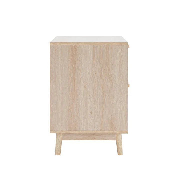 Canora Solid Wood 2-Drawer Bedside Table | Mamta Handicraft