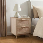 Canora Solid Wood 2-Drawer Bedside Table | Mamta Handicraft