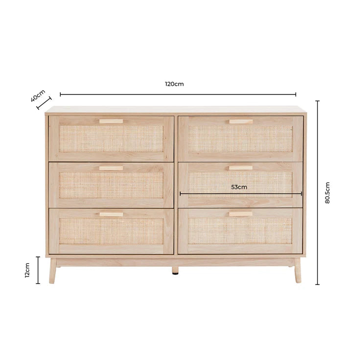Canora Solid Wood 6-Drawer Chest | Mamta Handicraft