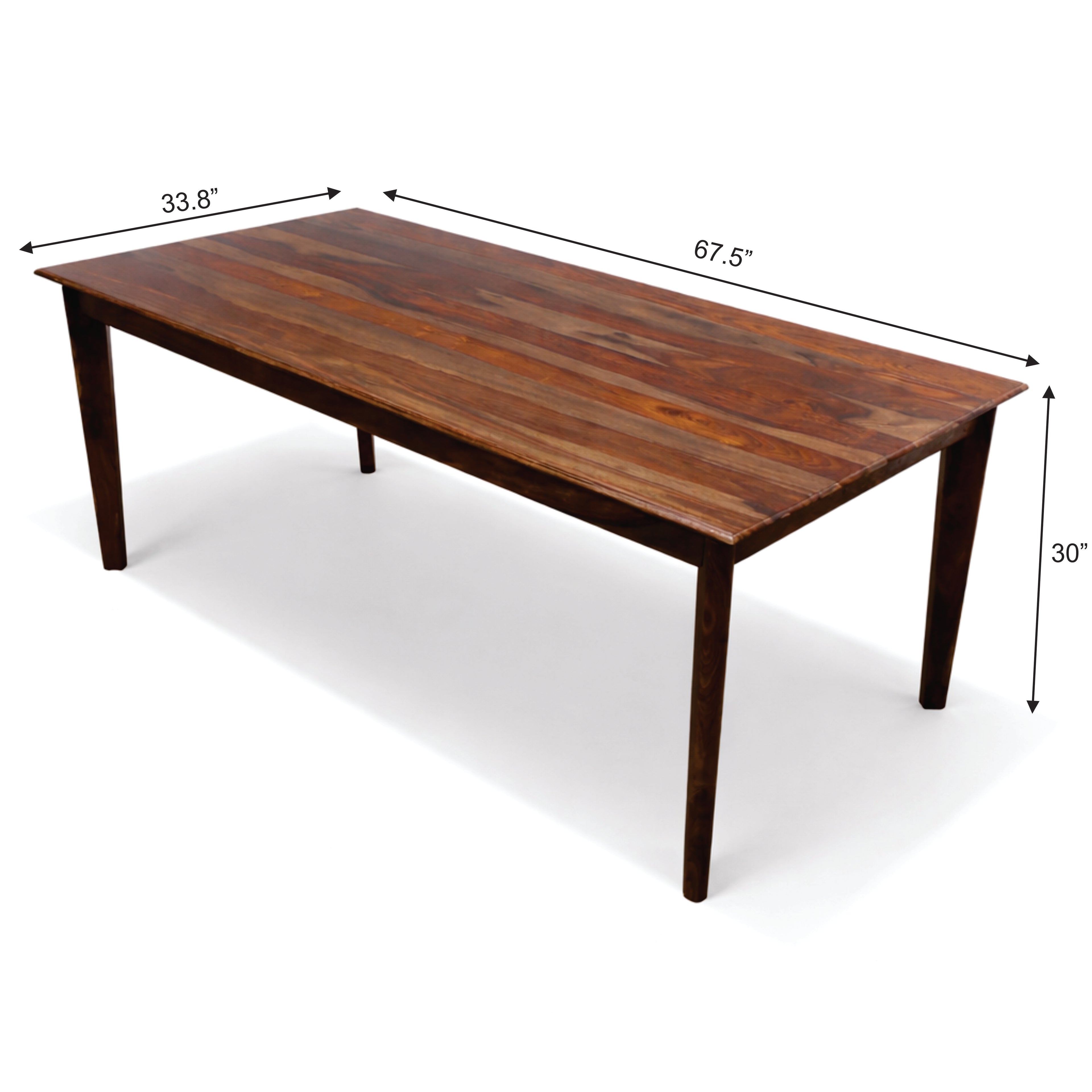 Urban Living Solid Sheesham Wood Eight Seater Dining Table Set