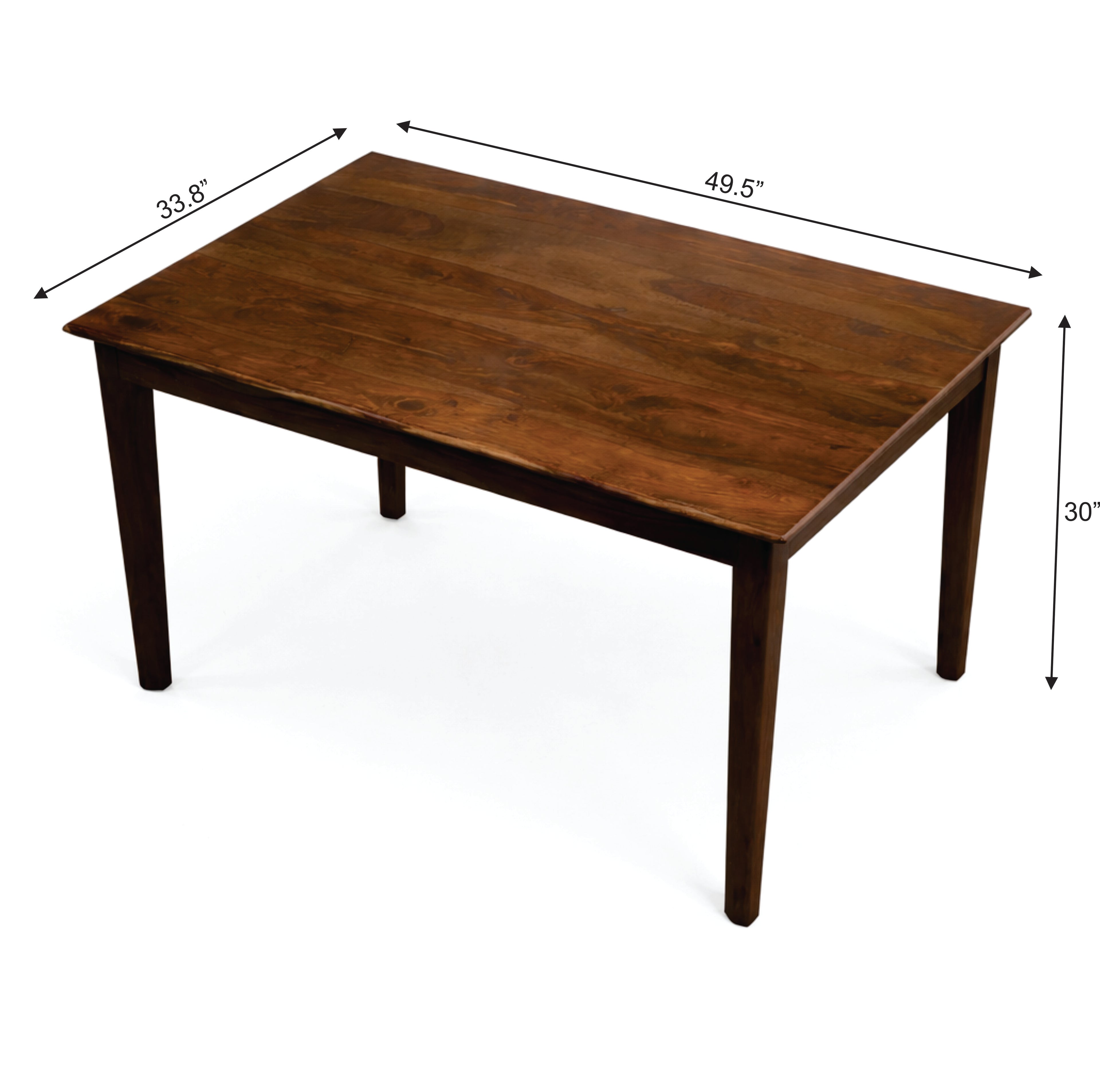 Urban Living Solid Sheesham Wood Six Seater Dining Table Set