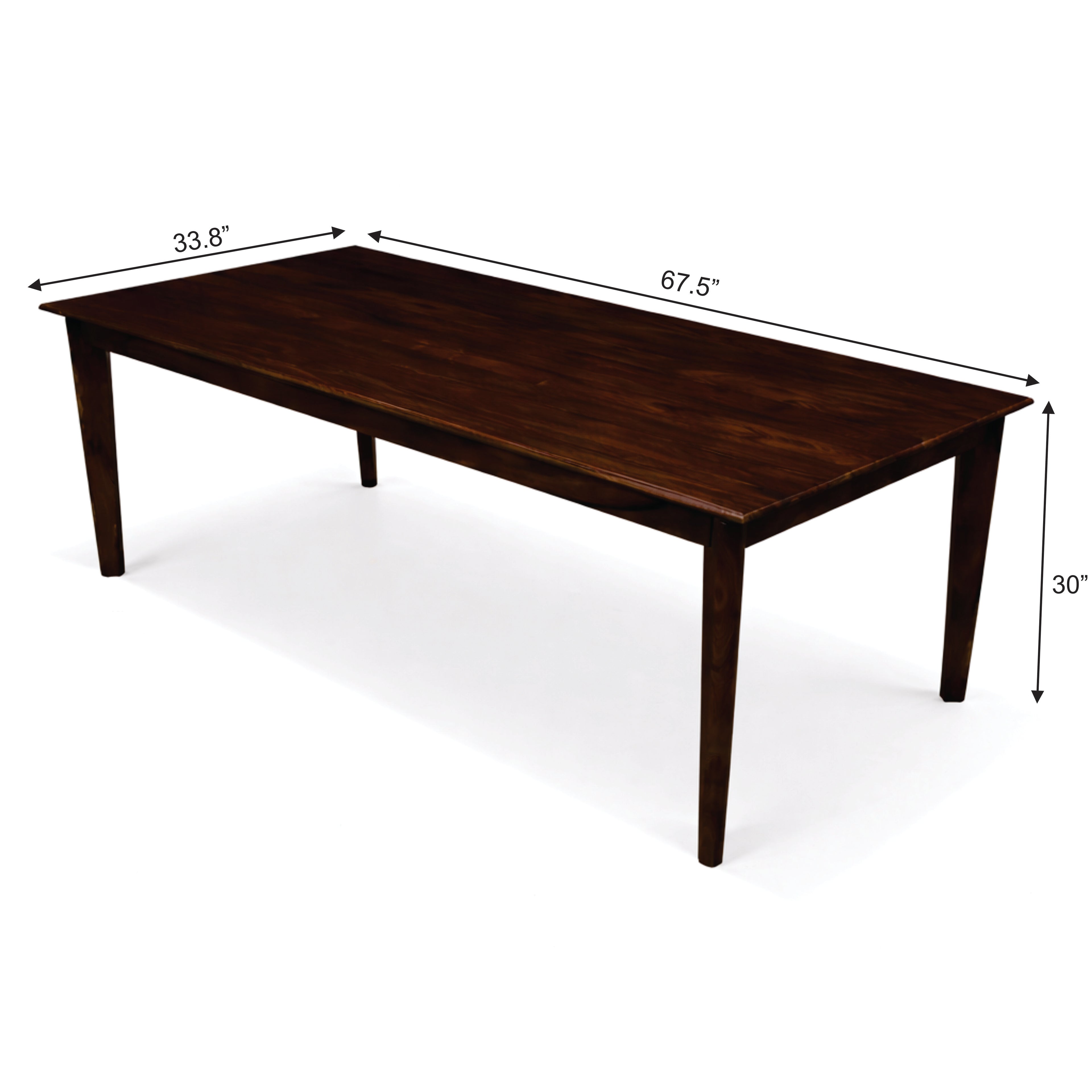 Urban Living Solid Sheesham Wood Eight Seater Dining Table Set