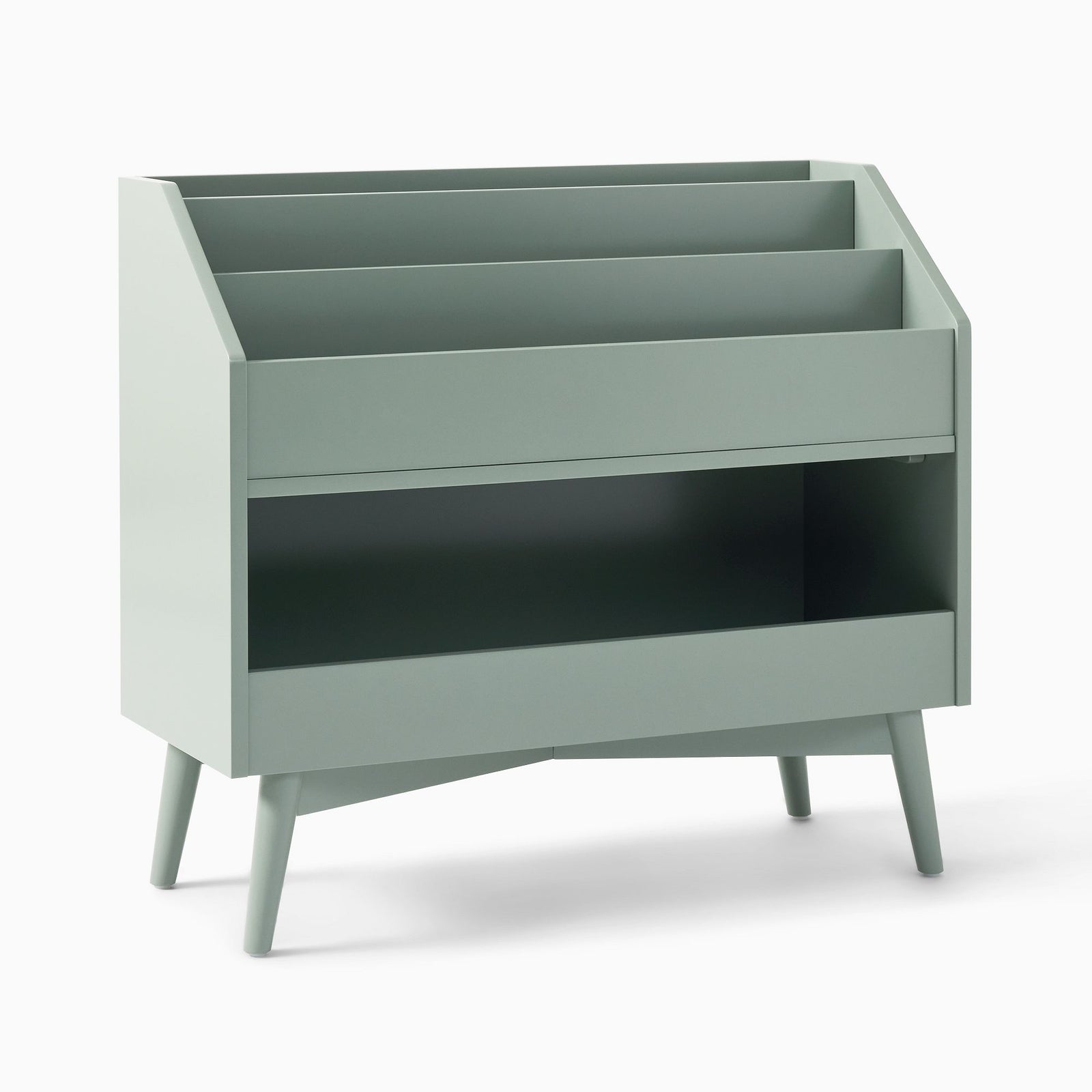 Solid Wood Kids Toy Storage with Bookrack | Mamta Handicraft