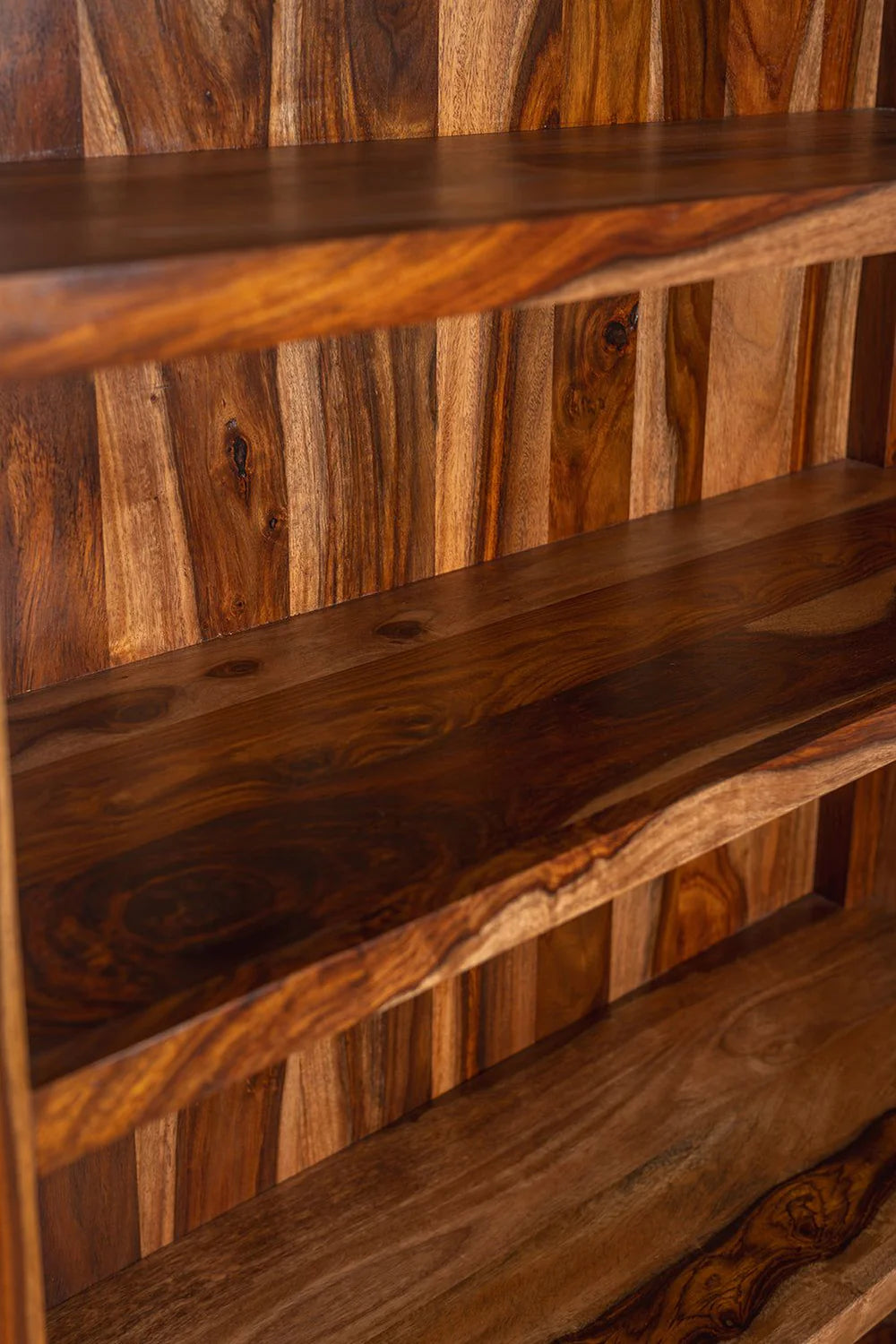 Sierra Solid Wood Bookcase – Mid-Size Storage Shelf