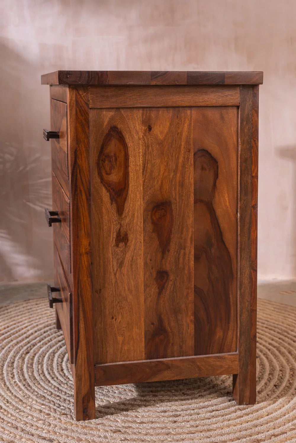 Sierra Luxe Chest of Drawers-Solid Sheesham Wood Storage Unit