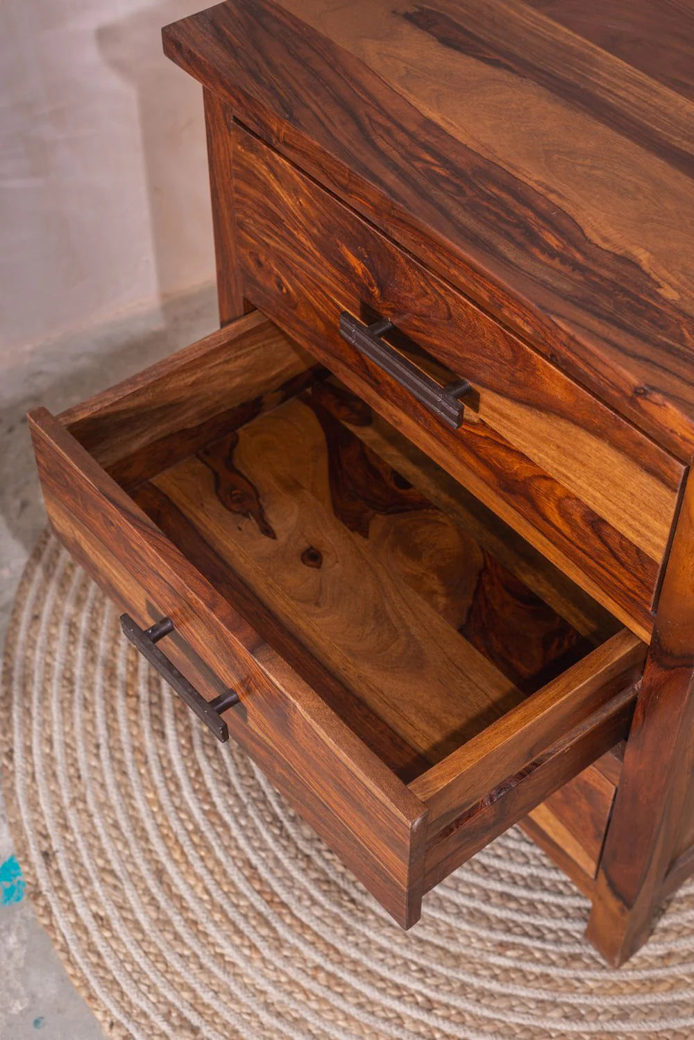 Sierra Luxe Chest of Drawers-Solid Sheesham Wood Storage Unit