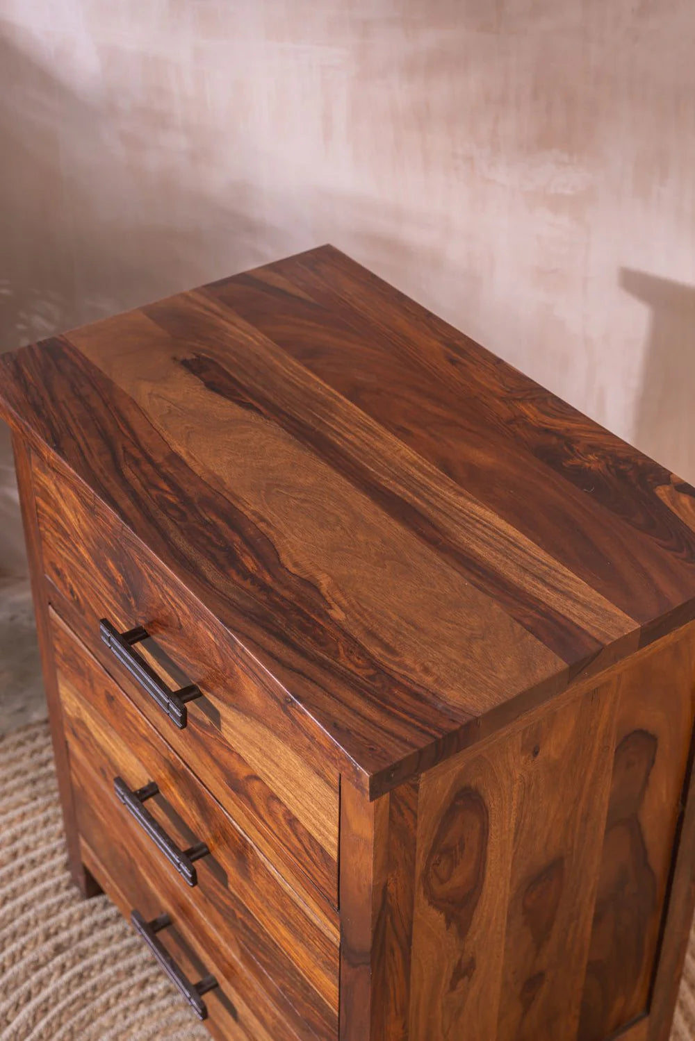 Sierra Luxe Chest of Drawers-Solid Sheesham Wood Storage Unit