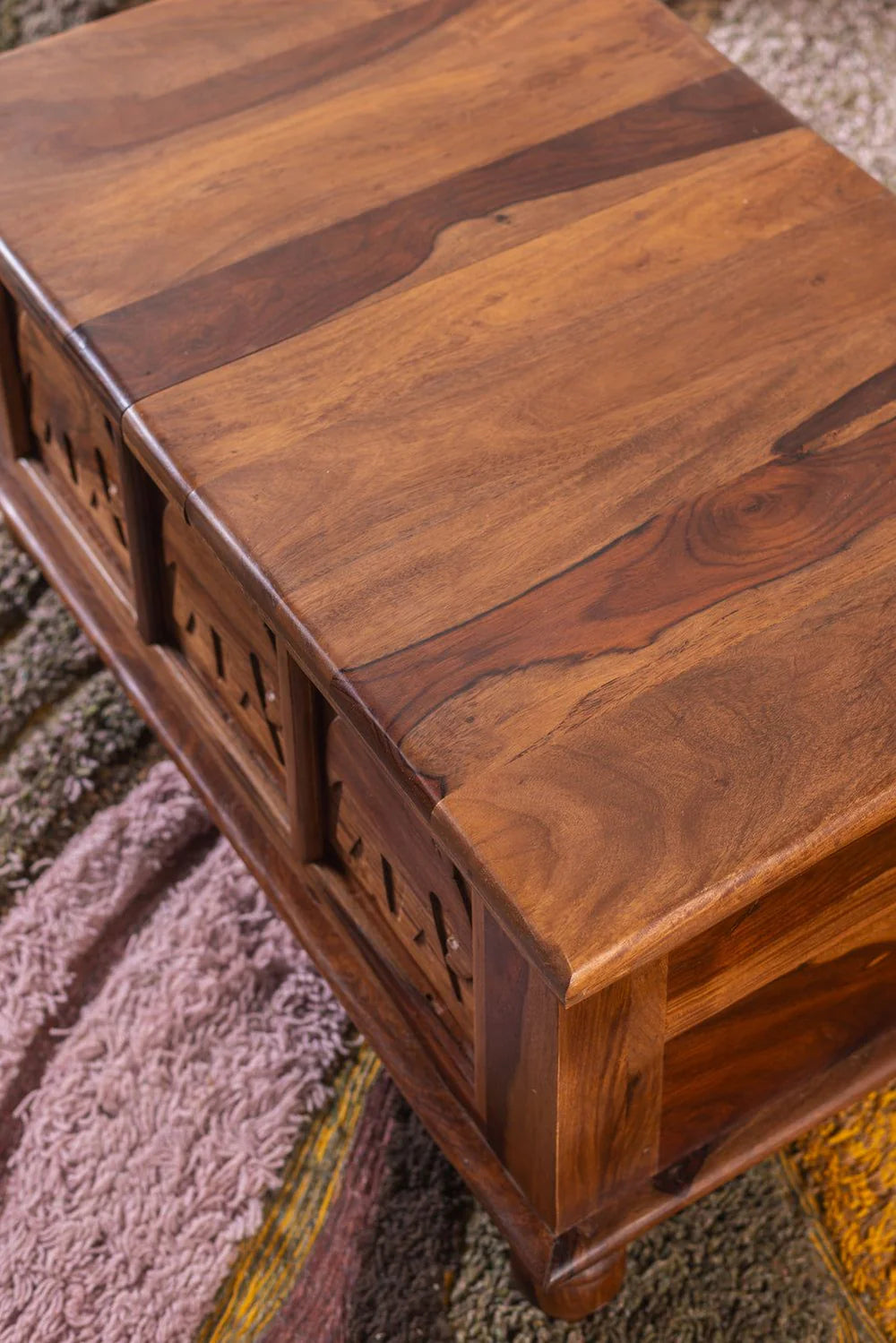 Sierra Hathi Coffee Table Side View | Mamta Handicraft