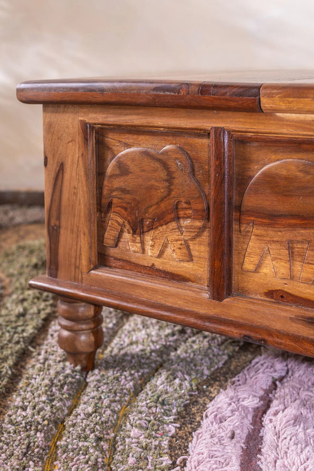 Sierra Hathi Storage Coffee Table Living Room | Mamta Handicraft