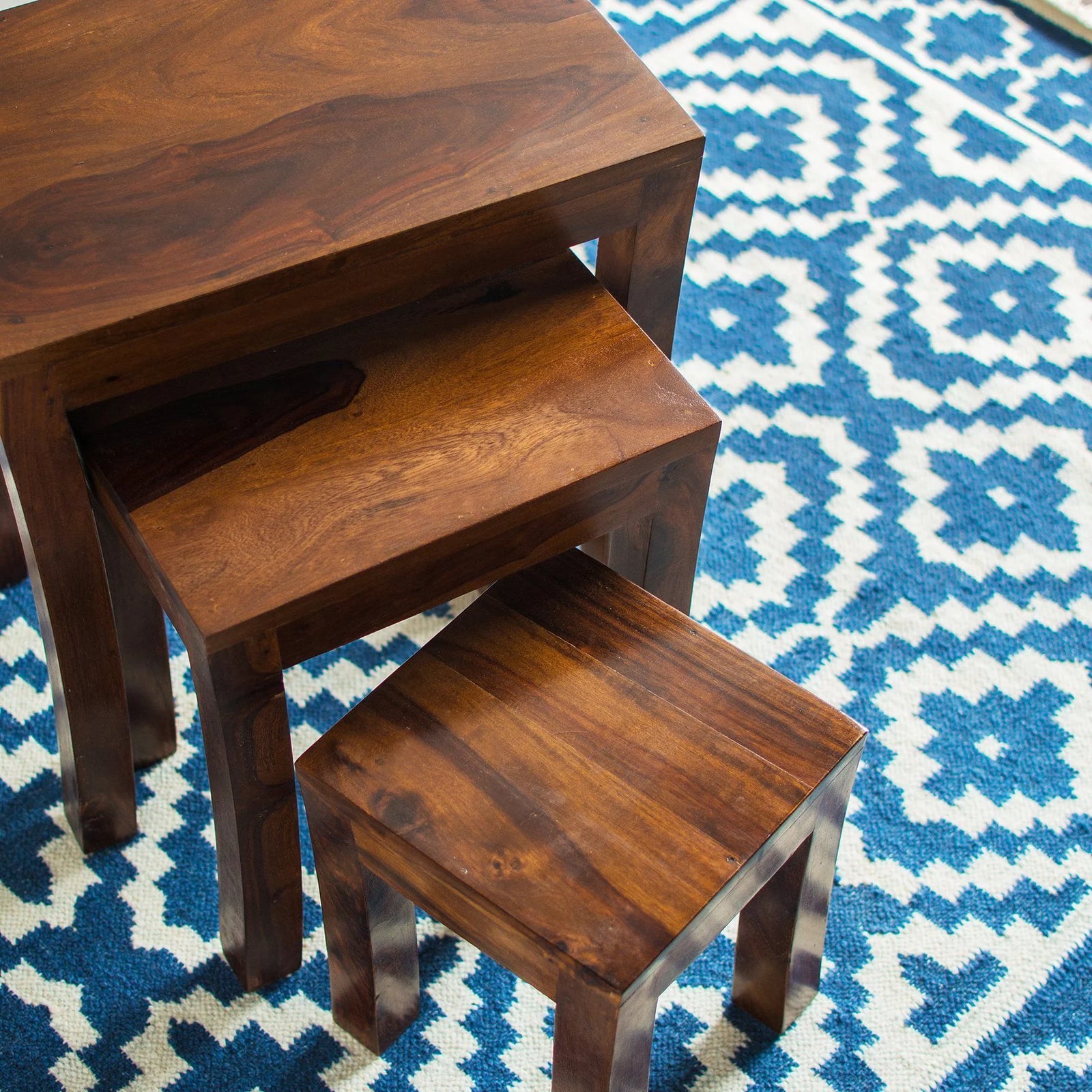 Seiraa Nesting Tables Spread Out | Mamta Handicraft