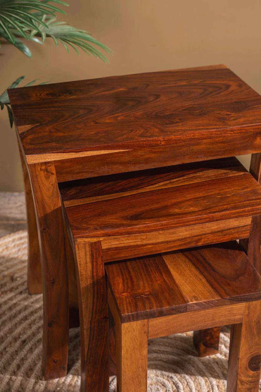 Seiraa Nesting Tables Angle View | Mamta Handicraft