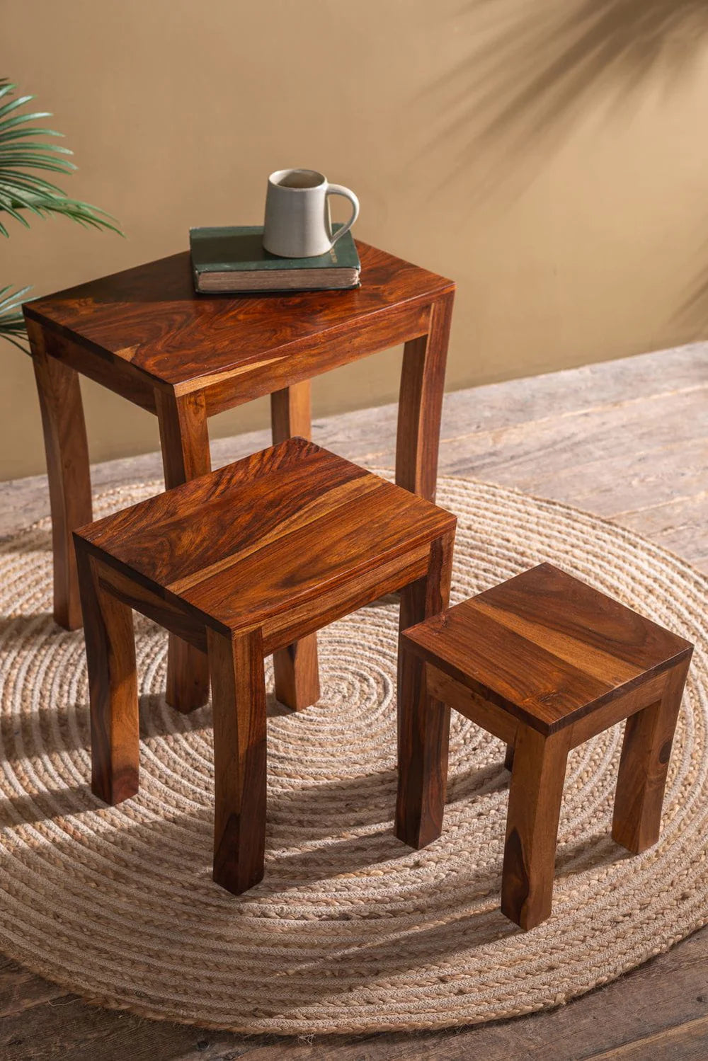Seiraa Nest of Tables Set of 3 Lifestyle | Mamta Handicraft