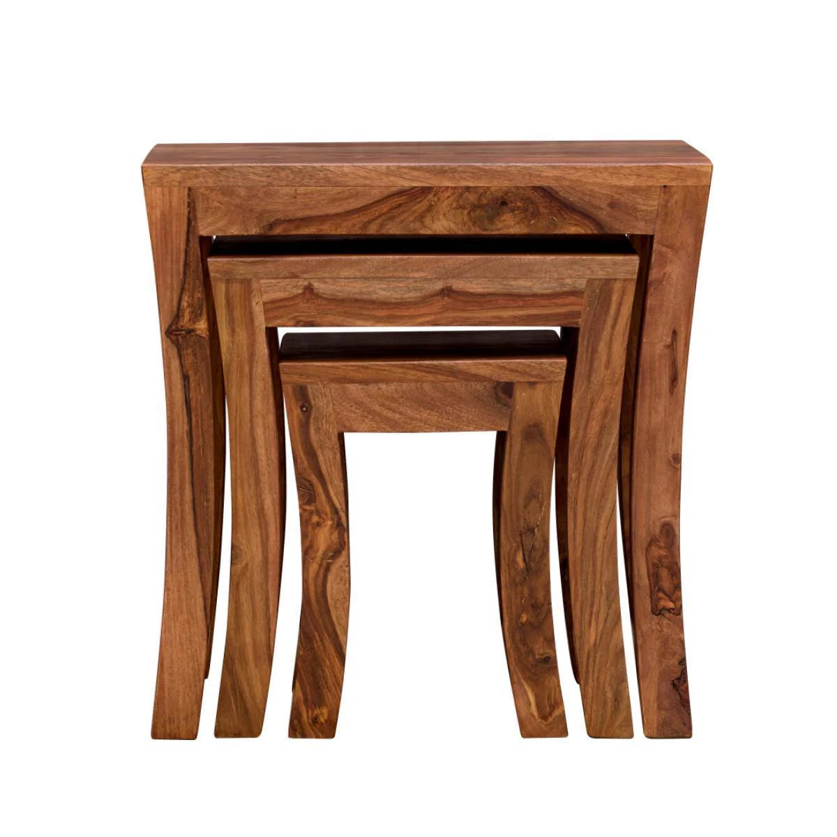Seiraa Nesting Tables Stacked View | Mamta Handicraft