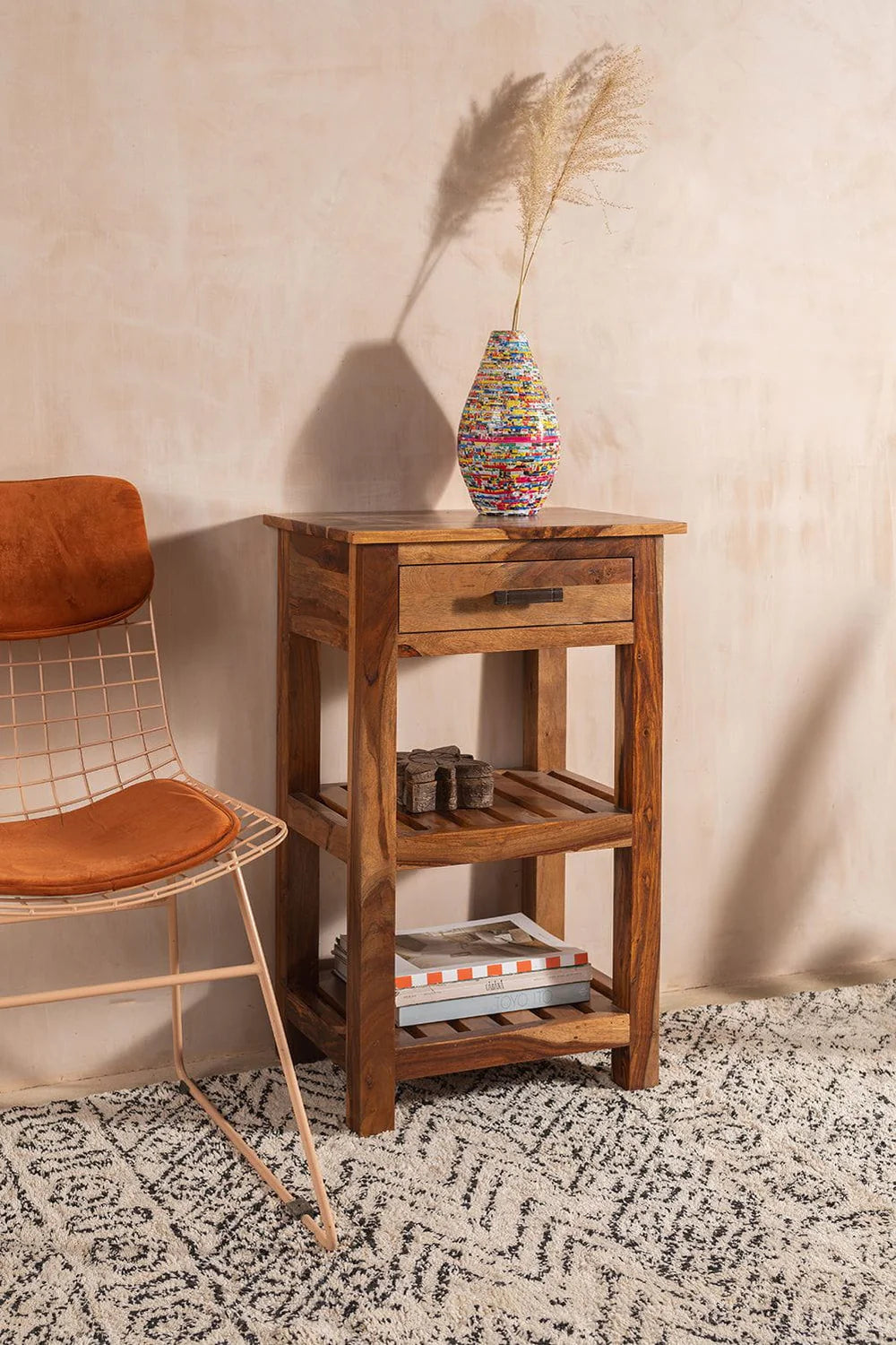 Sierra Bedside Table Bedroom | Mamta Handicraft