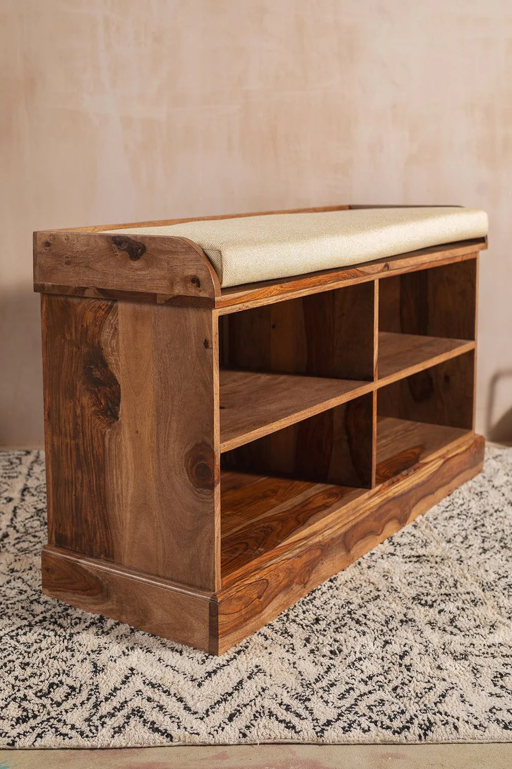 Sierra Storage Seat Side View | Mamta Handicraft