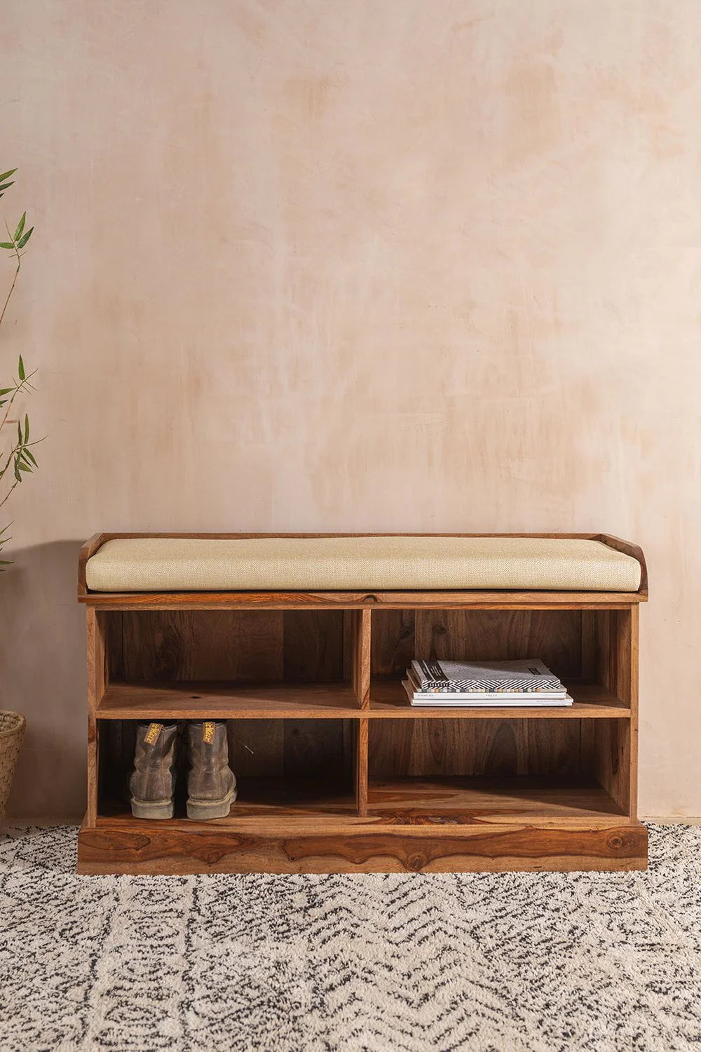 Sierra Storage Seat Front View | Mamta Handicraft