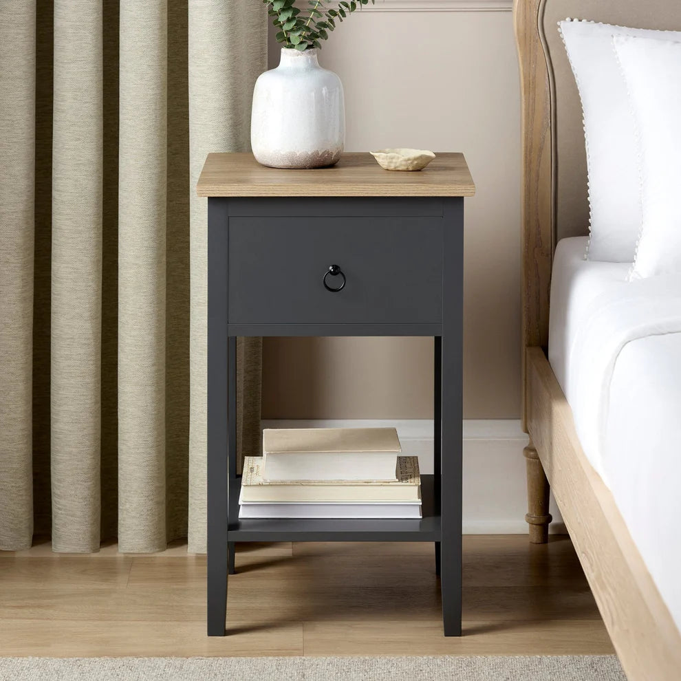 Wynmist Solid Wood 1-Drawer Nightstand | Mamta Handicraft