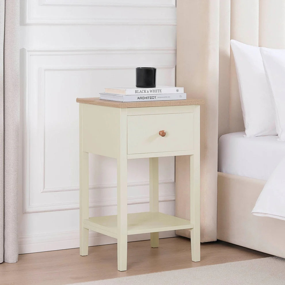 Wynmist Solid Wood 1-Drawer Nightstand | Mamta Handicraft