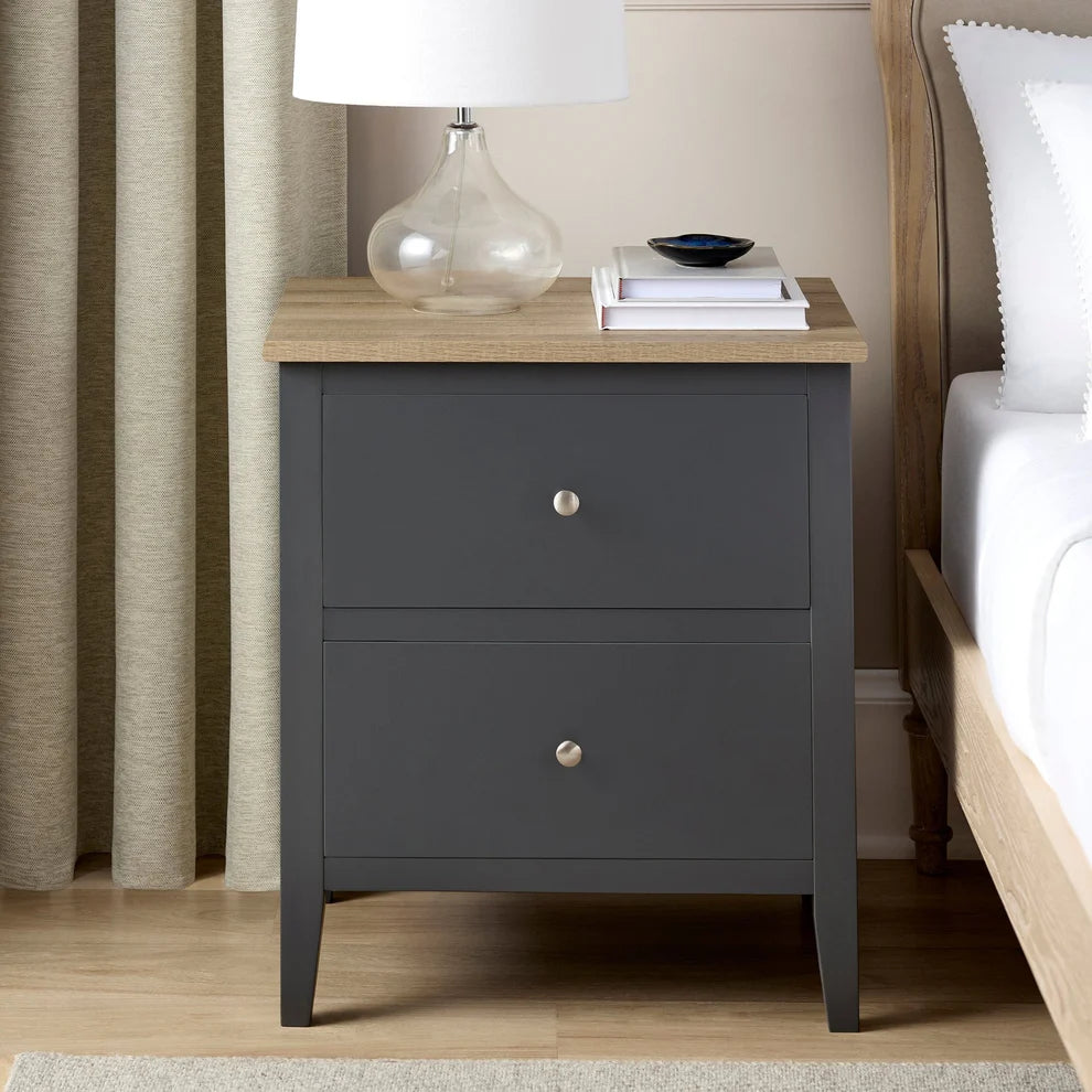 Nell 2 Drawer Bedside Table