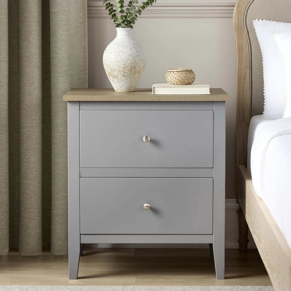 Wynmist Solid Wood 2-Drawer Bedside Table | Mamta Handicraft