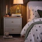 Wynmist Solid Wood 2-Drawer Bedside Table | Mamta Handicraft