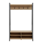 Wynmist Solid Wood Hallway Shelf with Hooks | Mamta Handicraft