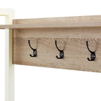 Wynmist Solid Wood Hallway Shelf with Hooks | Mamta Handicraft
