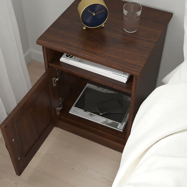 Bedroom furniture, set of 4, brown, 140x200 cm (55 1/8x78 3/4 ")
