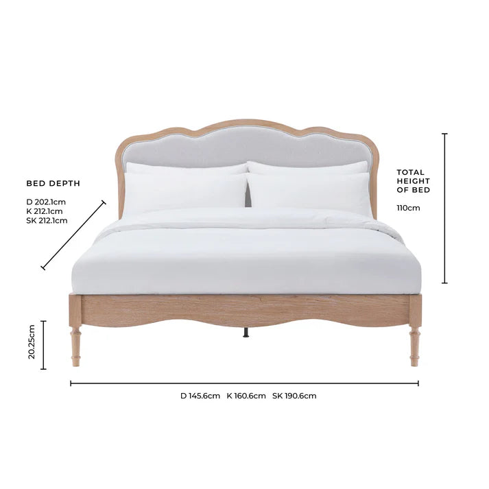 Versailles Solid Wood Bed Frame | Mamta Handicraft